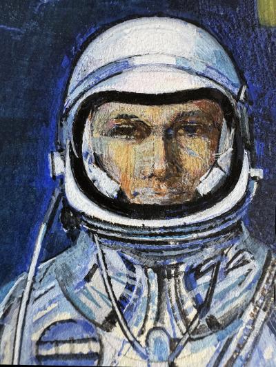 Mario Zamparelli Astronaut Space Man Mid Century Howard Hughes