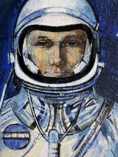 Mario Zamparelli Astronaut Space Man Mid Century Howard Hughes