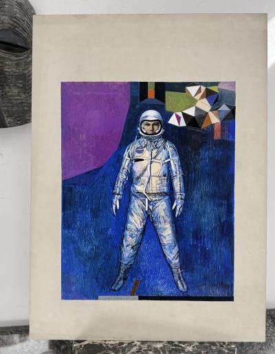 Mario Zamparelli Astronaut Space Man Mid Century Howard Hughes
