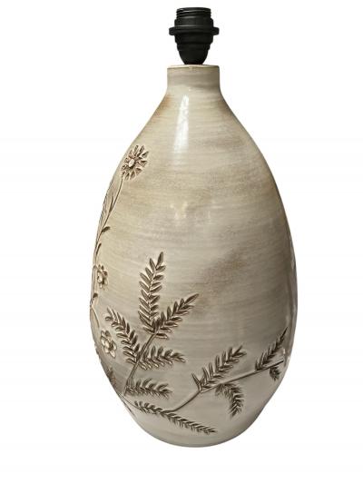 Marius Bessone 1970s Large Studio pottery ceramic lamp by Marius Bessone Vallauris