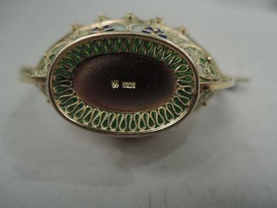 Marius Hammer Set of 3 Marius Hammer Plique Jour Viking Longboat Open Salts