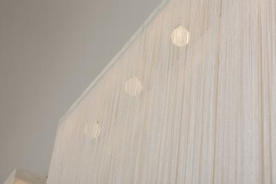 Mariyo Yagi Pair of Mariyo Yagi Garbo chandeliers metal and nylon 1970s