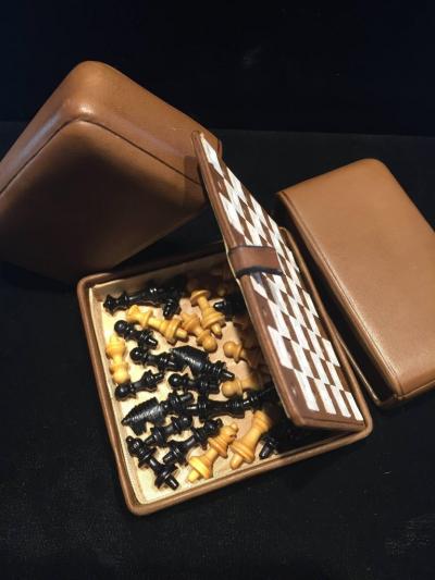 Mark Cross Miniature Travel Chess Set