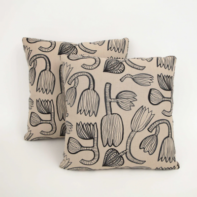Mark Cunningham TULIP NATURAL IRON PILLOW