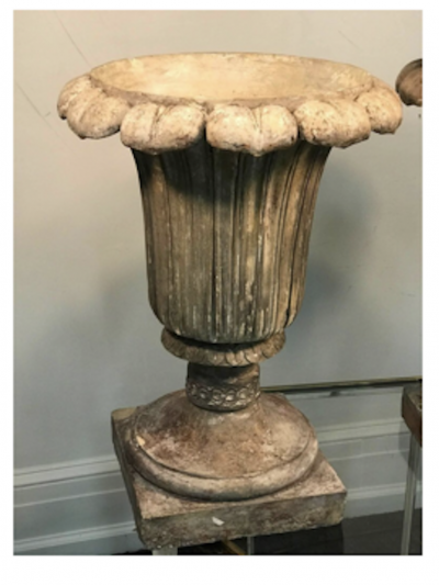 Mark H Blanchard Victorian Terra Cotta Garden Urns by Mark H Blanchard