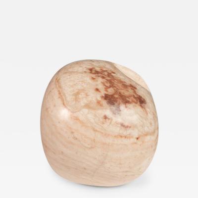 Mark Leblanc Modern Abstract Sculpture in Solid Alabaster by Mark Leblanc