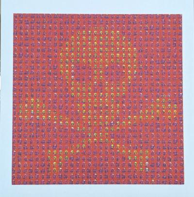 Mark McCloud 1995 Mark McCloud Blotter Art Jolly Roger 