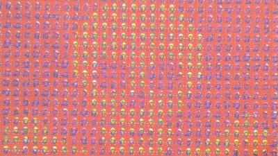 Mark McCloud 1995 Mark McCloud Blotter Art Jolly Roger 