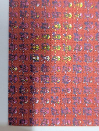 Mark McCloud 1995 Mark McCloud Blotter Art Jolly Roger 