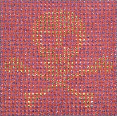 Mark McCloud 1995 Mark McCloud Blotter Art Jolly Roger 