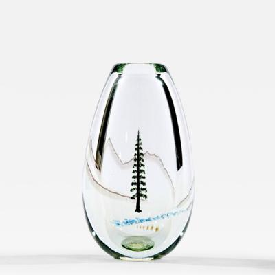 Mark Peiser Mountain and Tree Vase PWV 1981 1981