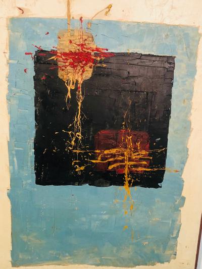 Mark Rothko Exceptional Abstract Painting in the Manner of Mark Rothko