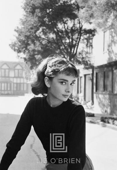 Mark Shaw Audrey Hepburn Portrait on Set of Sabrina 1953