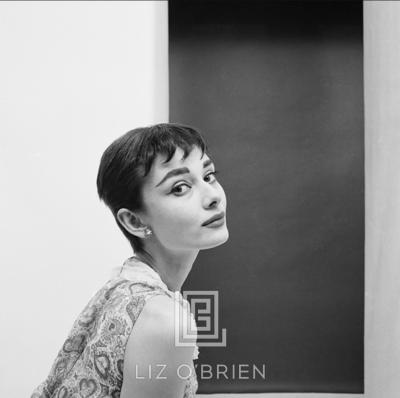 Mark Shaw Audrey Hepburn Staring with Head Back 1954