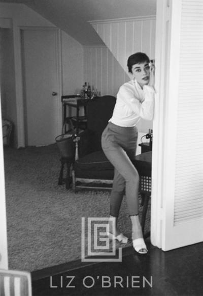 Mark Shaw Audrey Hepburn in Doorway 1953