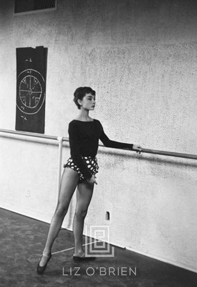 Mark Shaw Audrey Hepburn in the Ballet Studio 1953