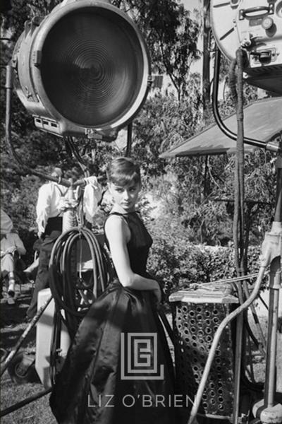 Mark Shaw Audrey Hepburn on Set of Sabrina 1953