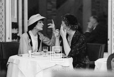 Mark Shaw Coco Chanel Lunches with Jessica Daves at the Ritz