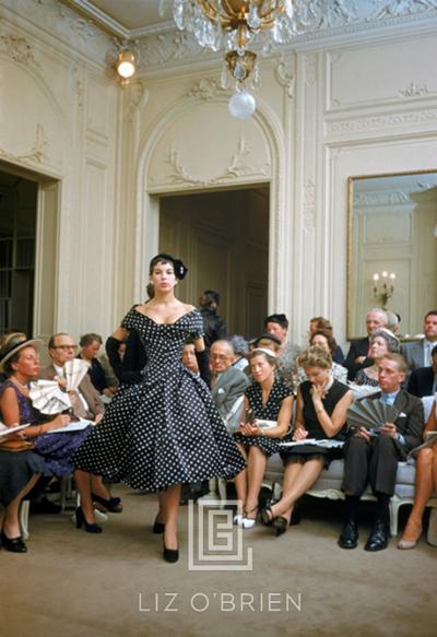 Mark Shaw Salon Dior Polka Dot Dress 1954