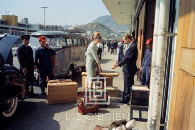 Mark Shaw Tiger Morse in Suit at Airport 1962