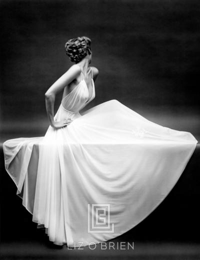 Mark Shaw Vanity Fair Sheer Gown Icon New York ca 1950