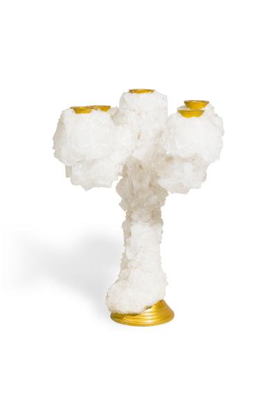 Mark Sturkenboom Dutch Contemporary Crystal 5 Arm Candelabra