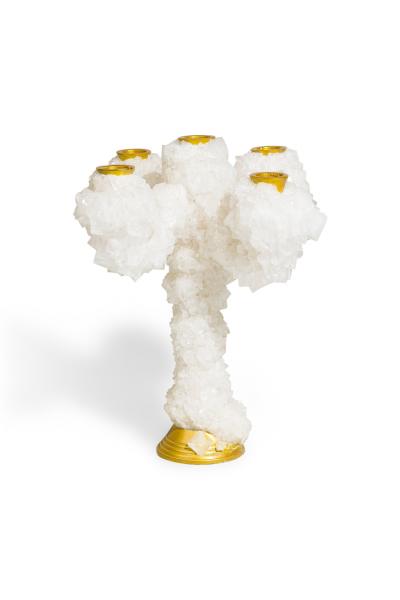 Mark Sturkenboom Dutch Contemporary Crystal 5 Arm Candelabra