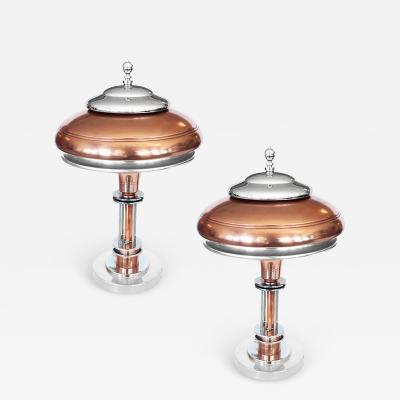Markel Company Pr Streamline Art Deco Table Lamps by Markel 1930 s