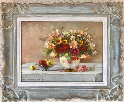 Marko Vukovic Bouquet in Porcelain Vase