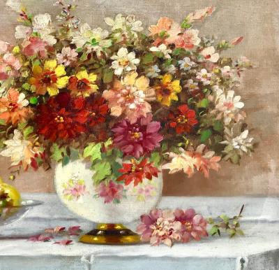 Marko Vukovic Bouquet in Porcelain Vase