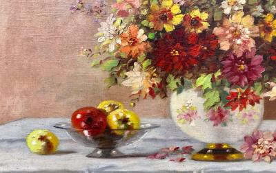 Marko Vukovic Bouquet in Porcelain Vase