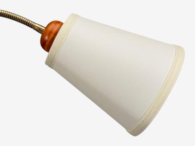 Marksl jd Floor Lamp Light Wood Metal Fabric Sweden 1990s