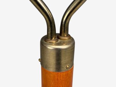 Marksl jd Floor Lamp Light Wood Metal Fabric Sweden 1990s