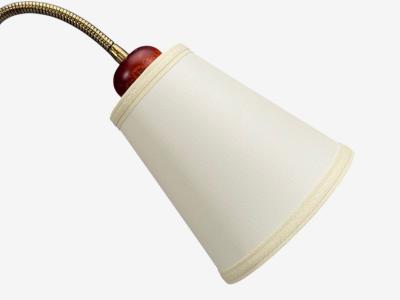 Marksl jd Floor Lamp Wood Metal Fabric Sweden 1970s