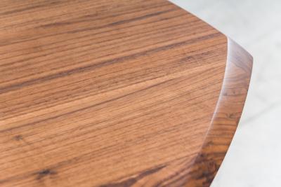 Markus Haase Bronze Walnut and Limestone Foyer Table