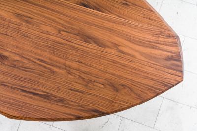 Markus Haase Bronze Walnut and Limestone Foyer Table