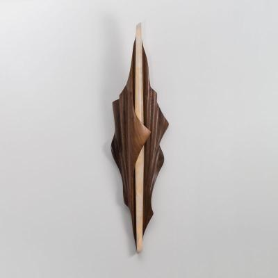 Markus Haase Markus Haase Black Walnut Single Wrapped Sconce USA 2016