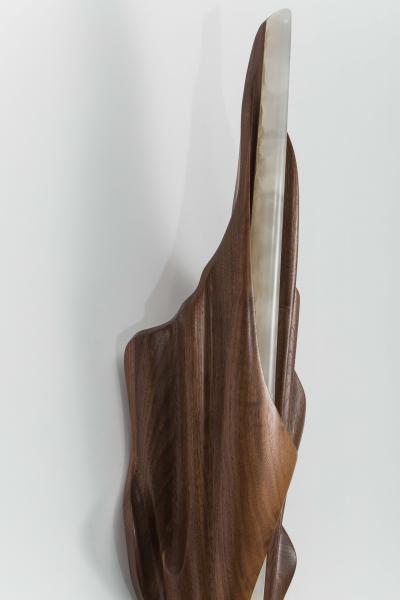 Markus Haase Markus Haase Black Walnut Single Wrapped Sconce USA 2016