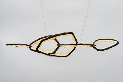 Markus Haase Markus Haase Blackened Bronze and Onyx Circlet Chandelier II DE 2023