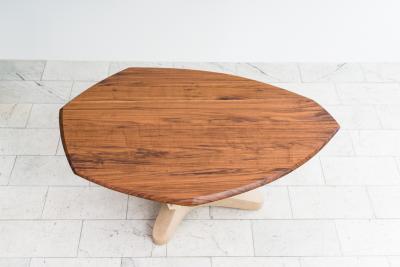 Markus Haase Markus Haase Bronze Walnut and Limestone Foyer Table USA 2022