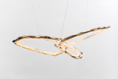 Markus Haase Markus Haase Bronze and Onyx Circlet Chandelier III DE