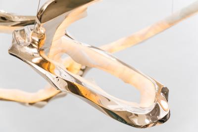 Markus Haase Markus Haase Bronze and Onyx Circlet Chandelier III DE
