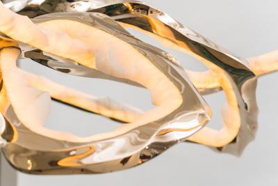 Markus Haase Markus Haase Bronze and Onyx Circlet Chandelier III DE