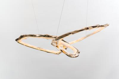Markus Haase Markus Haase Bronze and Onyx Circlet Chandelier III DE