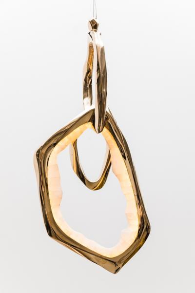 Markus Haase Markus Haase Bronze and Onyx Circlet Pendant I USA 2022