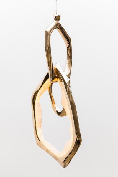 Markus Haase Markus Haase Bronze and Onyx Circlet Pendant I USA 2022