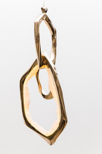 Markus Haase Markus Haase Bronze and Onyx Circlet Pendant I USA 2022