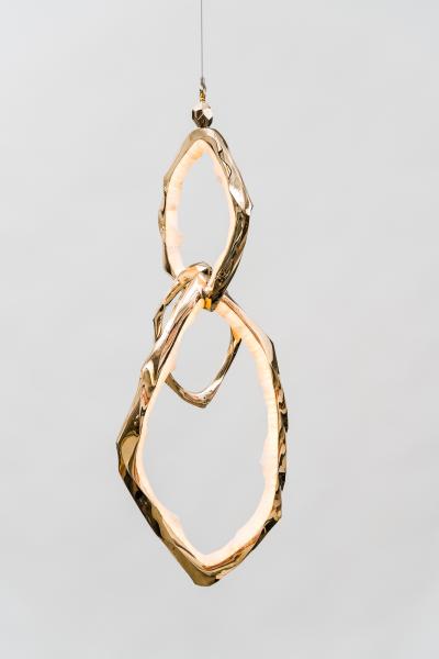 Markus Haase Markus Haase Bronze and Onyx Circlet Pendant II USA 2022