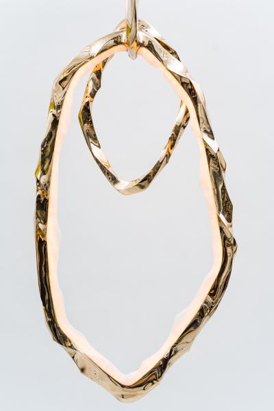 Markus Haase Markus Haase Bronze and Onyx Circlet Pendant III DE 2022