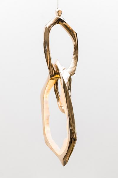 Markus Haase Markus Haase Bronze and Onyx Circlet Pendant USA 2019
